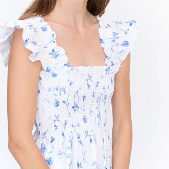 Ellie Nap Dress - Hill House - XXL - Blue Trellis - Picture 6 of 8